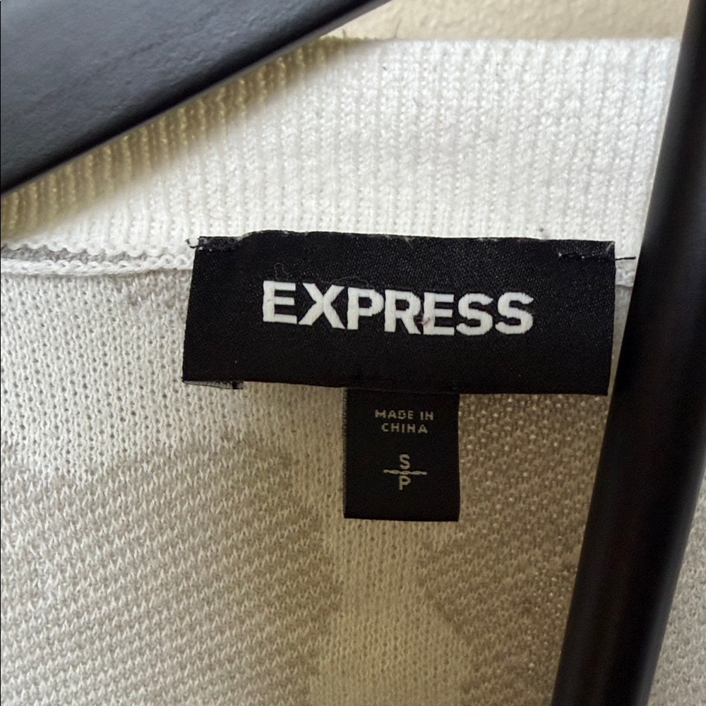 Express White and Gray Camo Cardigan - Picture 3 of 6